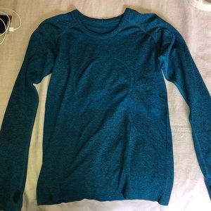 Lululemon Blue Swiftly long sleeve